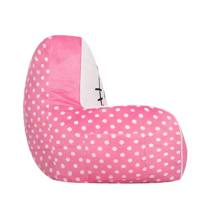 Sedia in peluche per bambini in schiuma compressa, rosa
