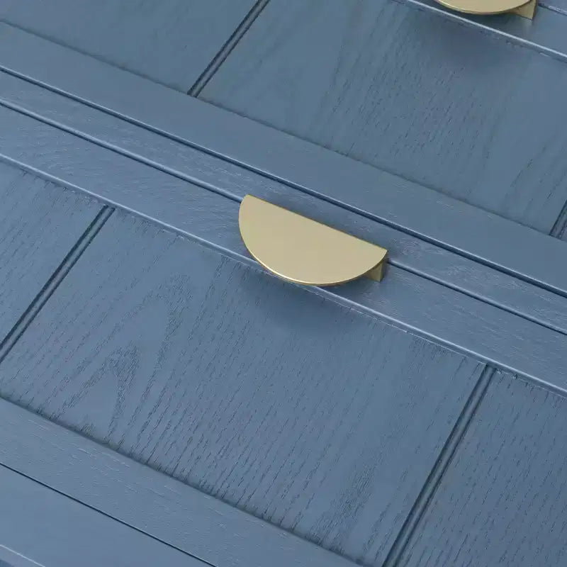 Mobile Contenitore in Legno da 31,5" con 3 Cassetti, Finitura Grana Rovere
