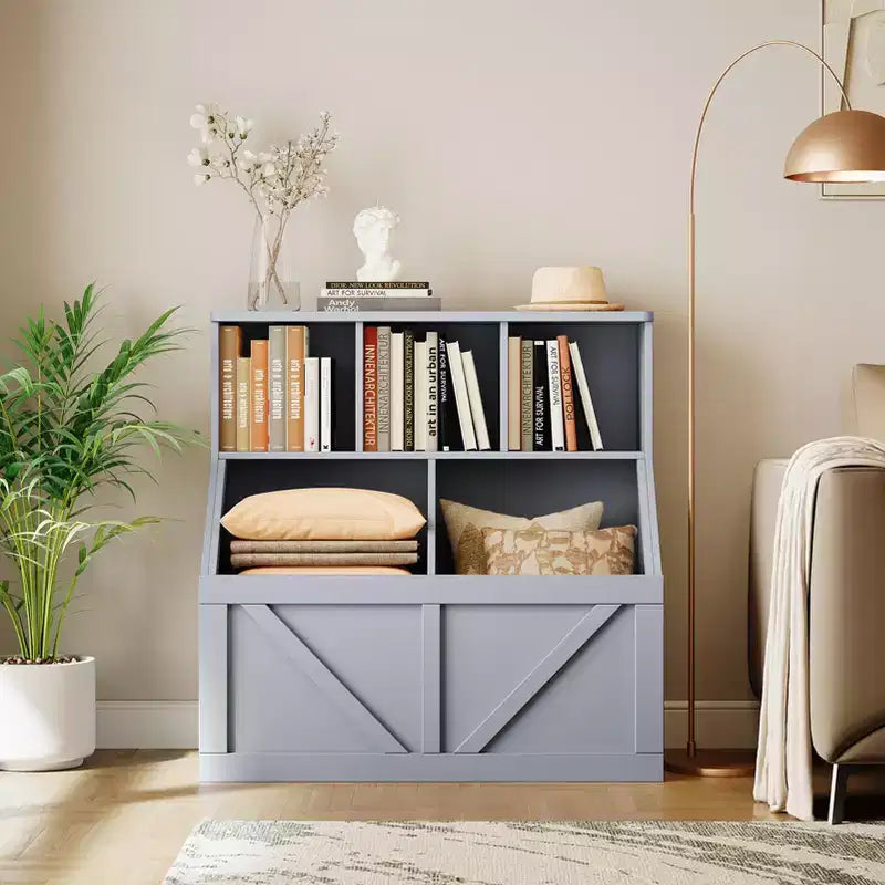 Libreria per bambini e contenitore porta giochi per sala giochi, cameretta, asilo nido e scuola materna