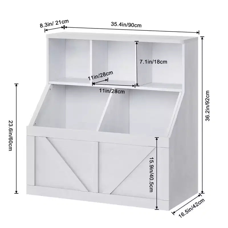 Libreria per bambini e contenitore porta giochi per sala giochi, cameretta, asilo nido e scuola materna