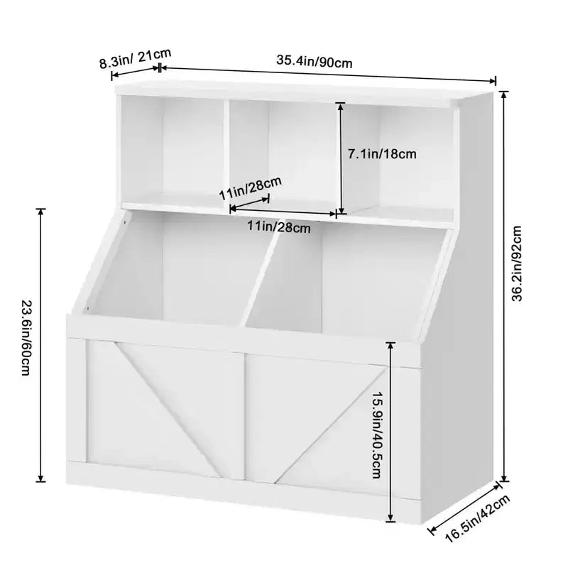 Libreria per bambini e contenitore porta giochi per sala giochi, cameretta, asilo nido e scuola materna