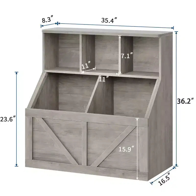 Libreria per bambini e contenitore porta giochi per sala giochi, cameretta, asilo nido e scuola materna