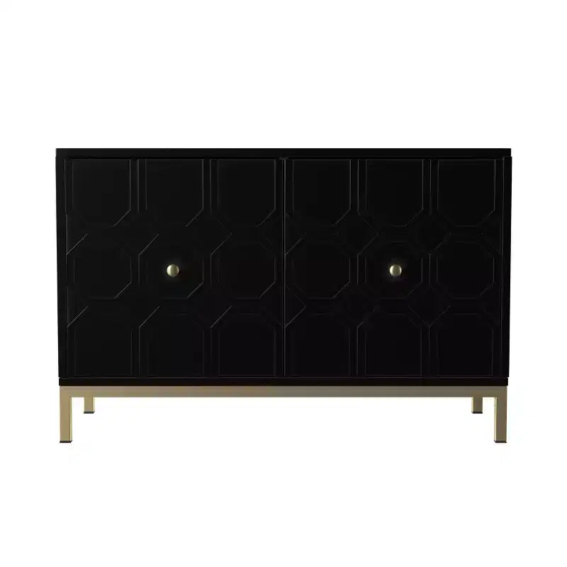 Gramdlynn Two-Door Accent Cabinet - Black - SEI