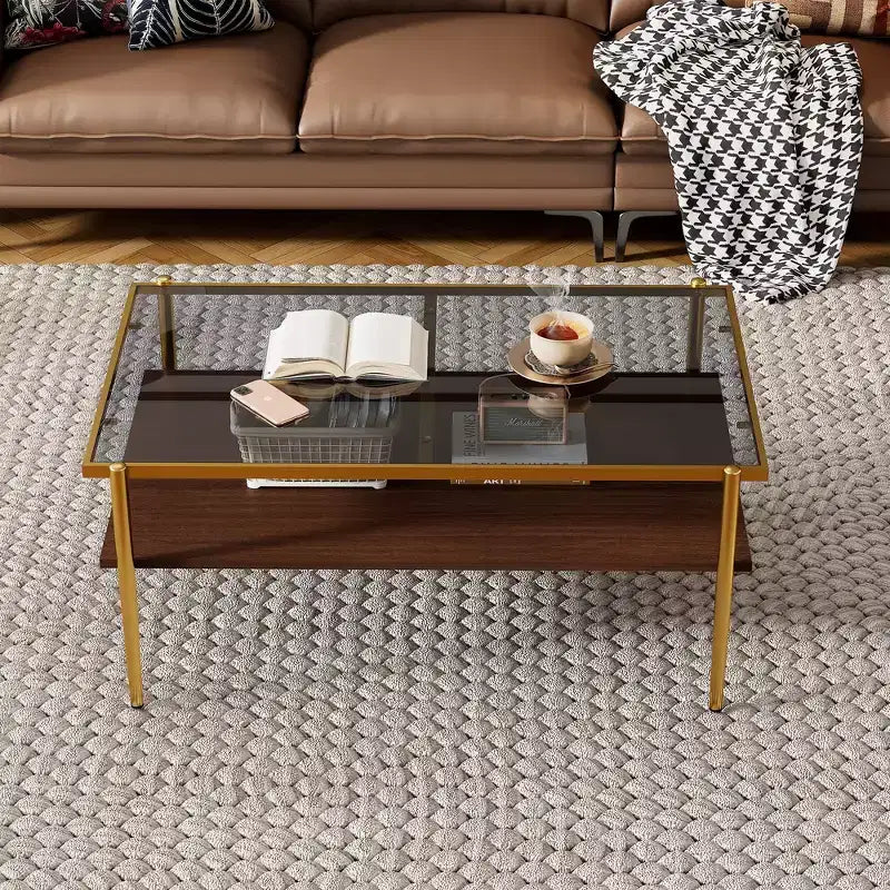 Tavolino Rettangolare con Piano in Vetro Temperato Grigio e Gambe Bianche, Tavolo Moderno per Soggiorno