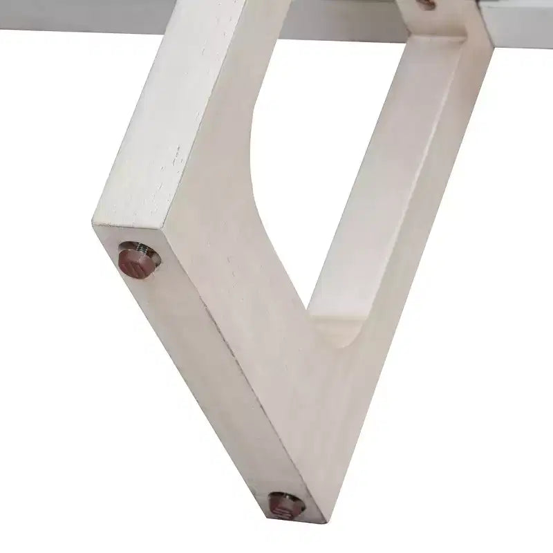 Consolle in MDF con piano effetto marmo e ripiano aperto 54" x 30"