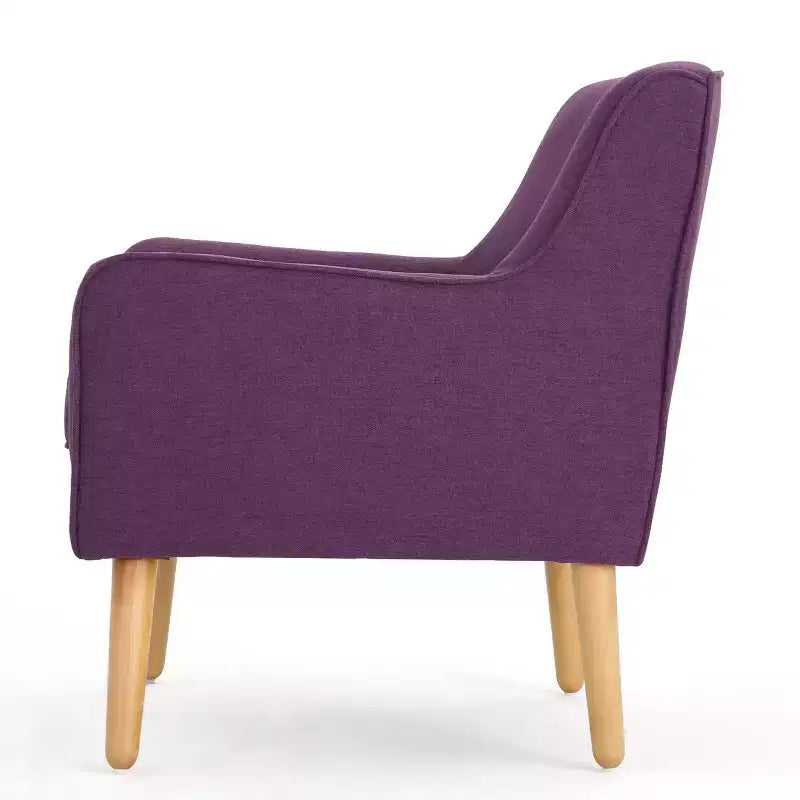 Sedia di design in compensato di legno duro con rivestimento in poliestere tufted 25'' x 30.5''