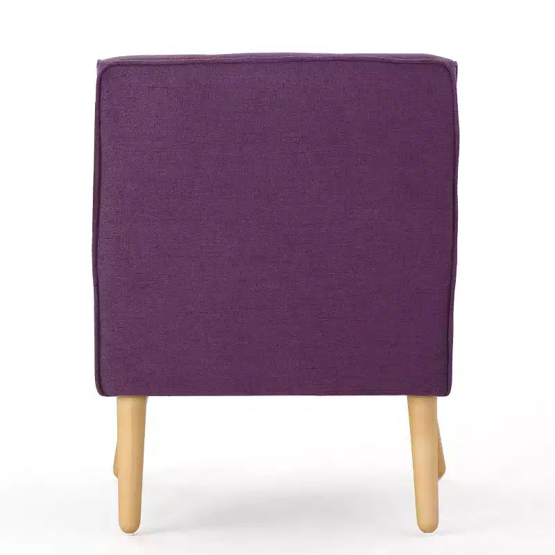 Sedia di design in compensato di legno duro con rivestimento in poliestere tufted 25'' x 30.5''