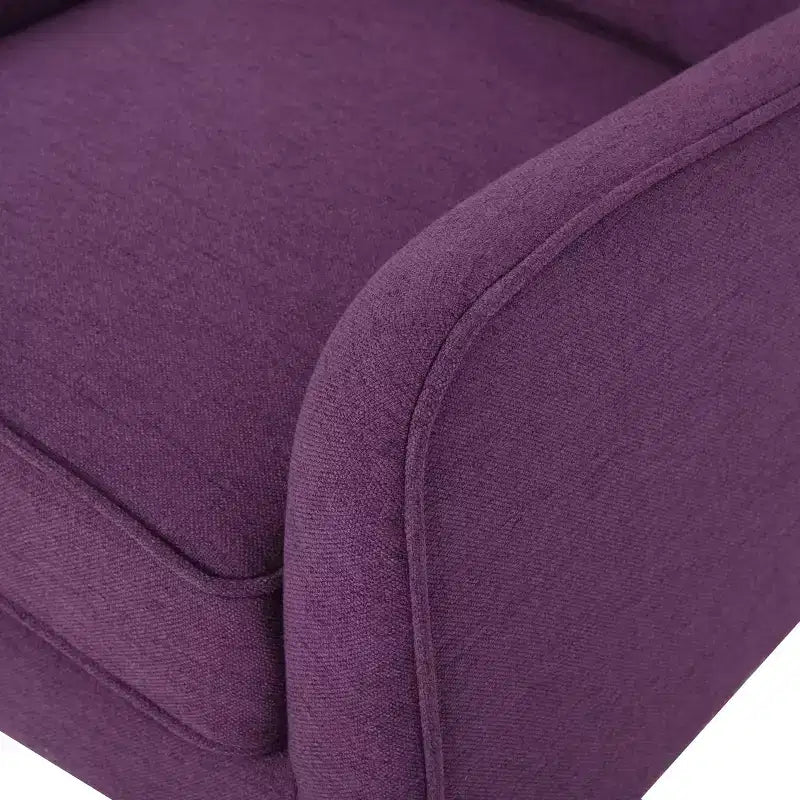 Sedia di design in compensato di legno duro con rivestimento in poliestere tufted 25'' x 30.5''