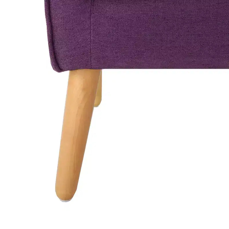 Sedia di design in compensato di legno duro con rivestimento in poliestere tufted 25'' x 30.5''