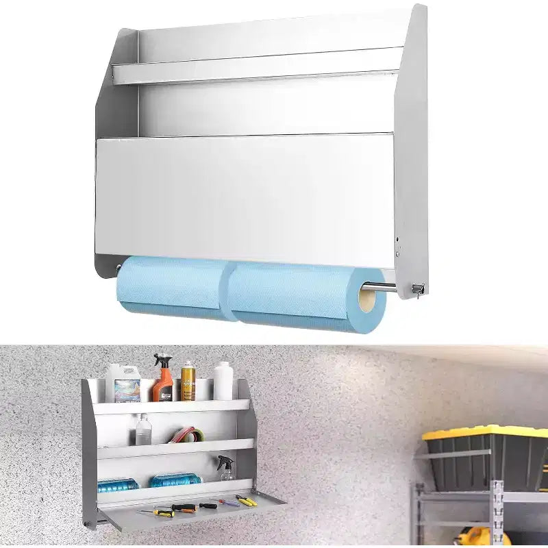 Steel Wall-Mounted Storage Cabinet with Adjustable Shelves 33.2'' x 26''
