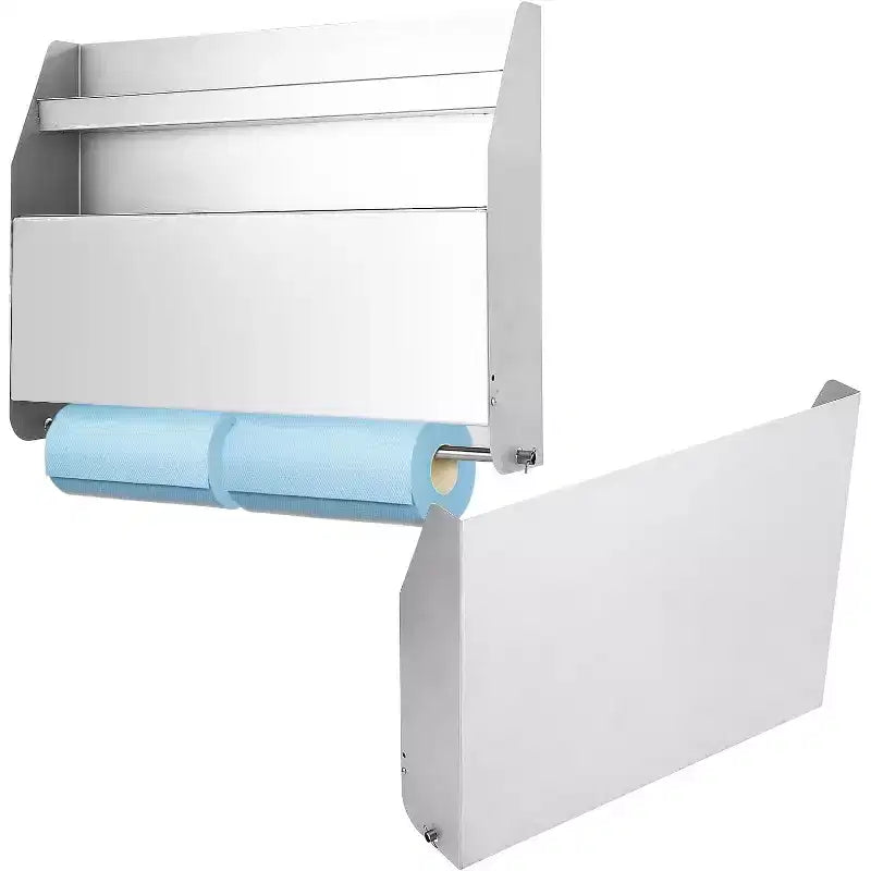 Armadietto portaoggetti in acciaio a parete con ripiani regolabili 84,3 cm x 66 cm