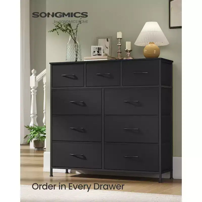 Steel Non-Woven Fabric 9-Drawer Storage Dresser