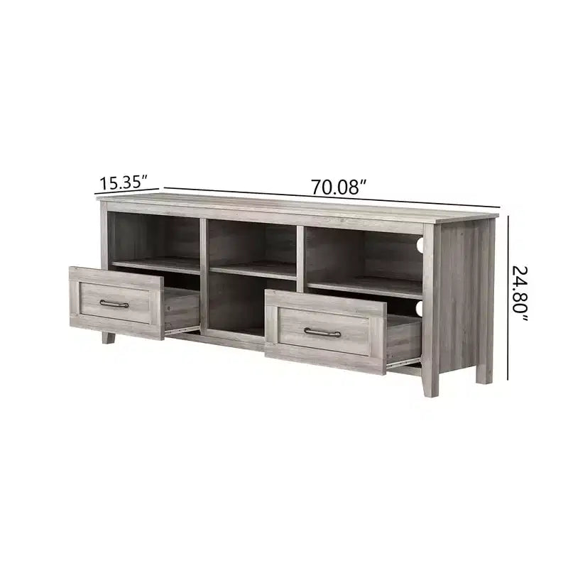 Mobile TV in MDF di cedro 74'' x 20.5''