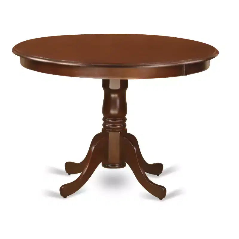 Tavolo da pranzo rotondo asiatico in legno di gomma 42'' x 29.5''