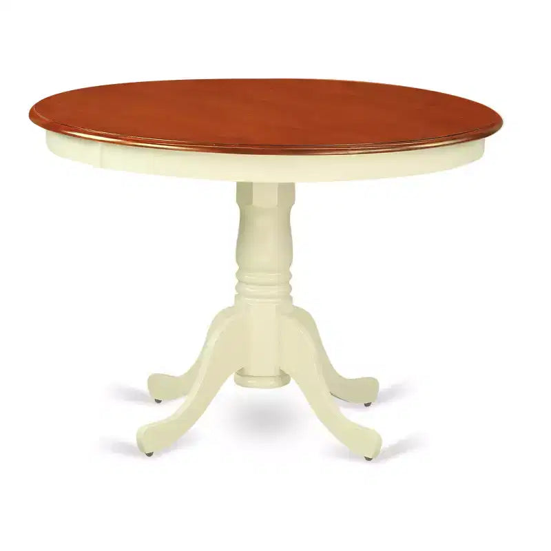 Tavolo da pranzo rotondo asiatico in legno di gomma 42'' x 29.5''