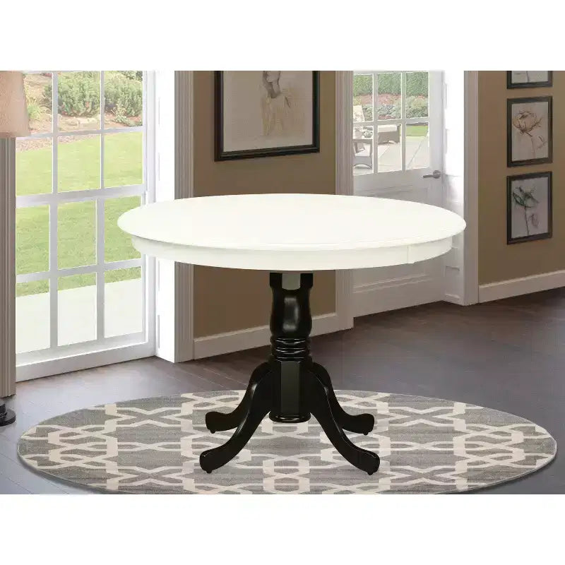 Asian Rubberwood Round Dining Table 42'' x 29.5''