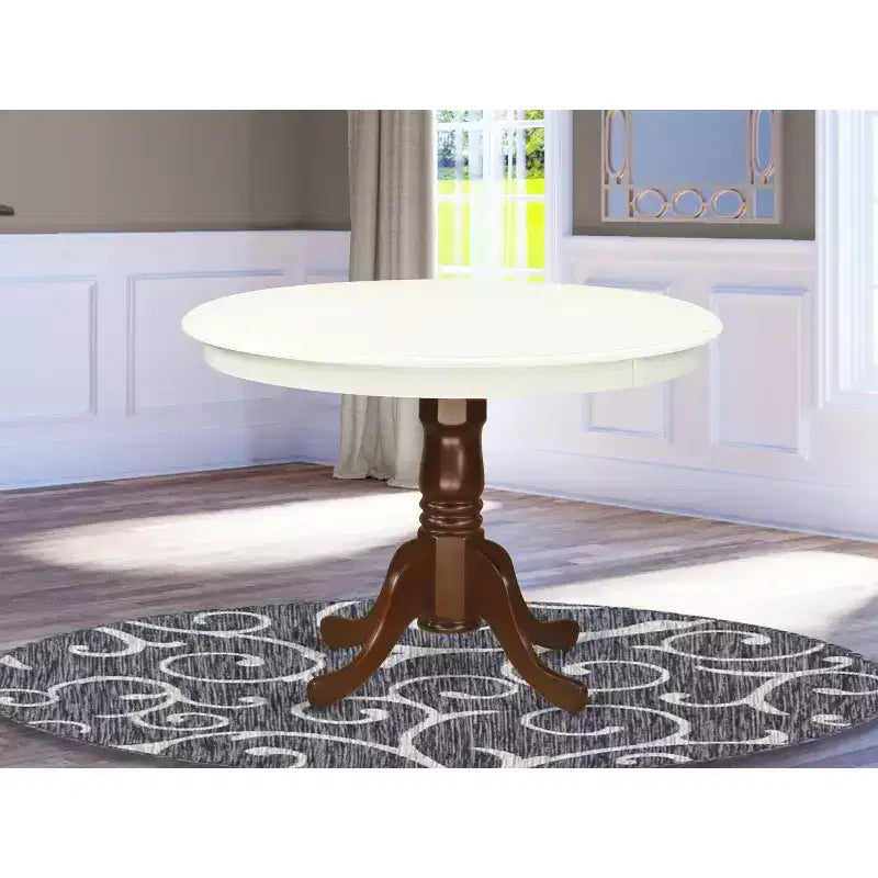 Asian Rubberwood Round Dining Table 42'' x 29.5''