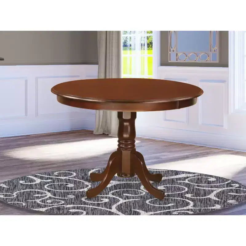 Asian Rubberwood Round Dining Table 42'' x 29.5''