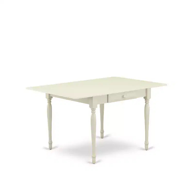 Tavolo da pranzo a ribalta in legno di gomma asiatico 54" x 36"