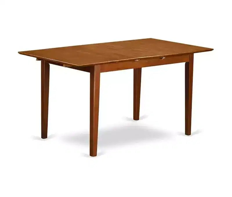Tavolo da pranzo allungabile in legno di gomma asiatico 60'' x 30''