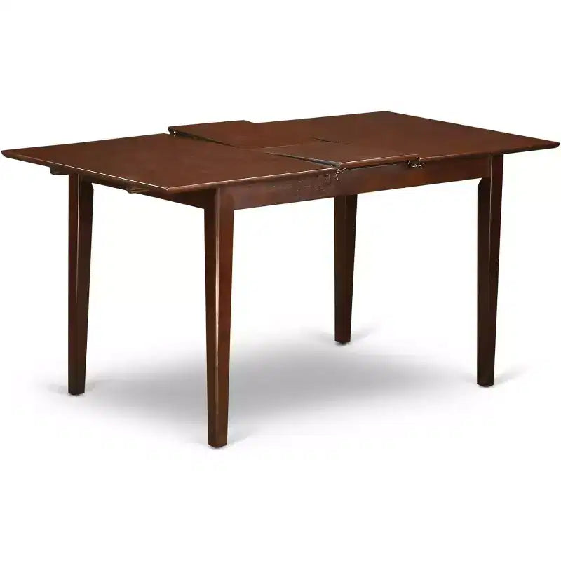 Tavolo da pranzo allungabile in legno di gomma asiatico 60'' x 30''