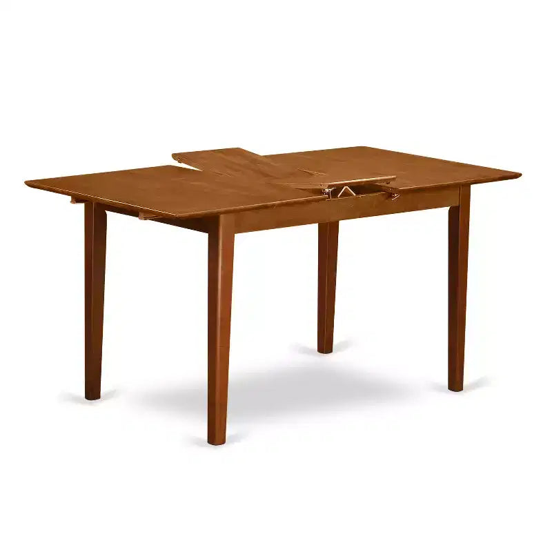 Tavolo da pranzo allungabile in legno di gomma asiatico 60'' x 30''