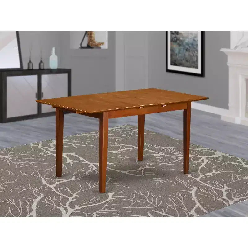 Asian Rubberwood Extension Dining Table 60'' x 30''