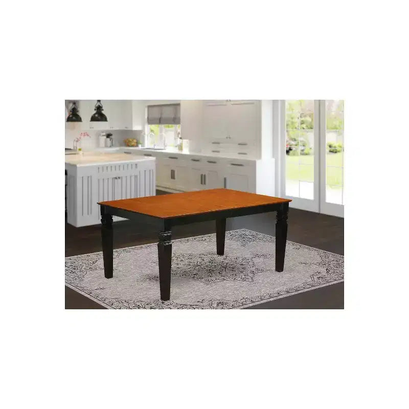 Asian Rubberwood Extension Dining Table 60'' x 42''