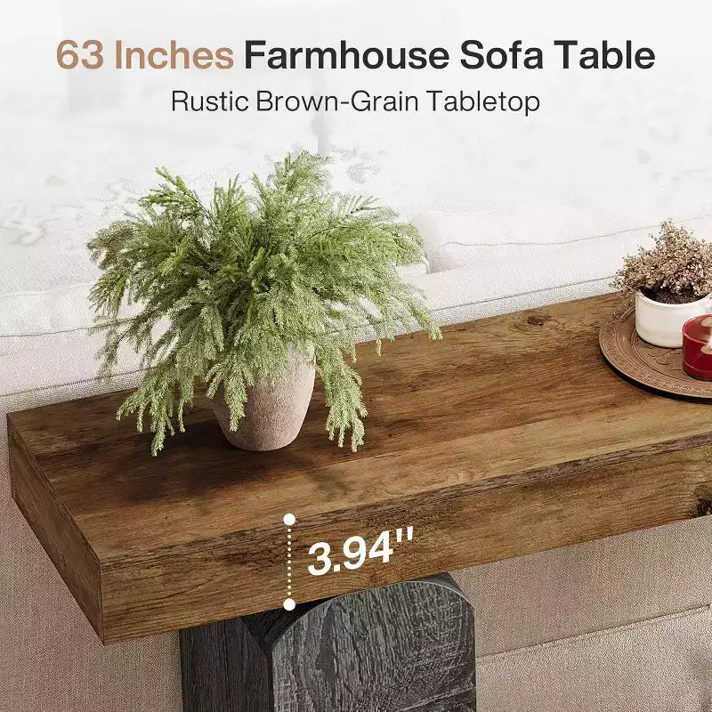 Consolle in legno MDF con gambe ad arco 160 x 35 cm