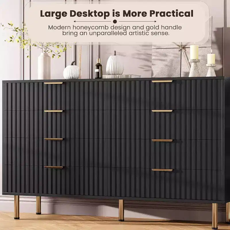 MDF 8-Drawer Dresser 55.12'' x 33.46''