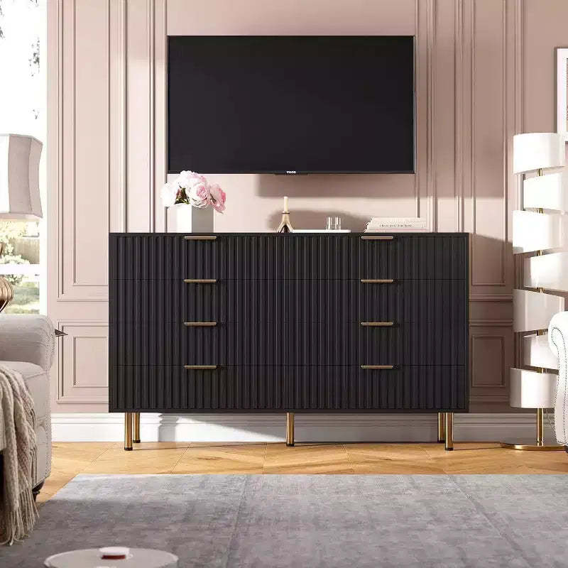 Comò a 8 cassetti in MDF 140 cm x 85 cm