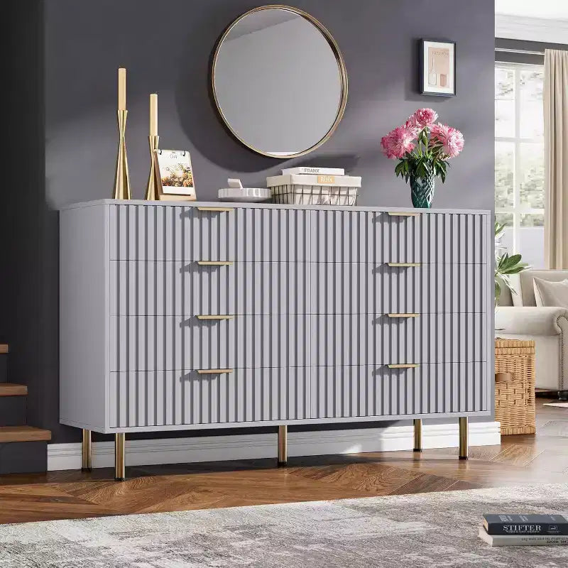 MDF 8-Drawer Dresser 55.12'' x 33.46''