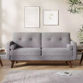 Modern sofa,Comfy Seat Couches for Living Room, 2 Seater Deep Seat Couch,Fleece Upholstered Couches for Small Space