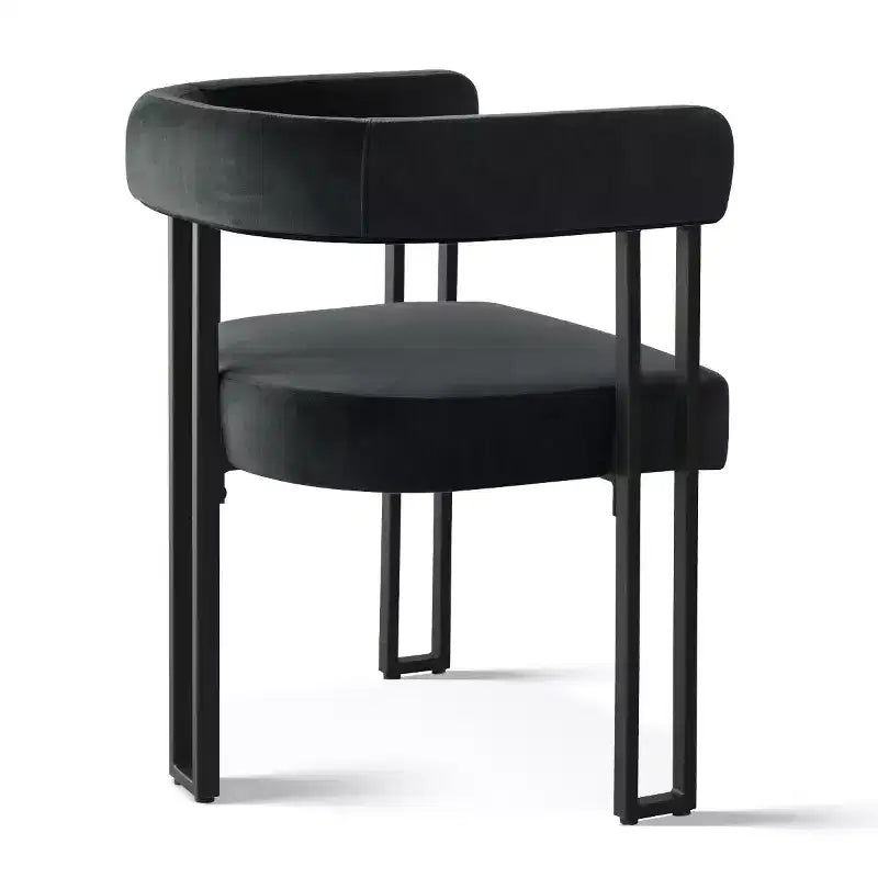 Set di 6 sedie da pranzo in velluto e metallo 62 cm x 72 cm