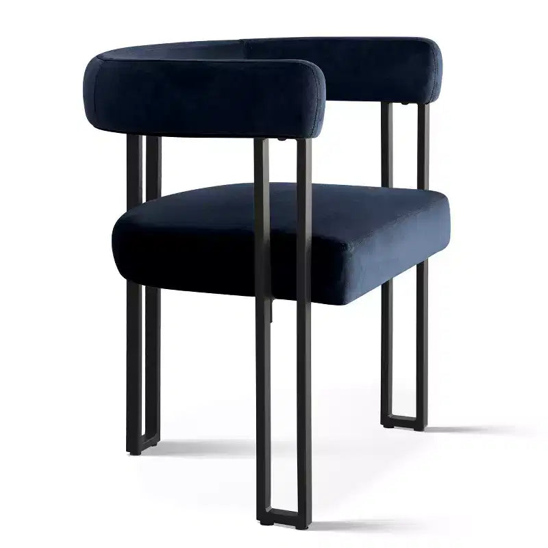 Set di 6 sedie da pranzo in velluto e metallo 62 cm x 72 cm