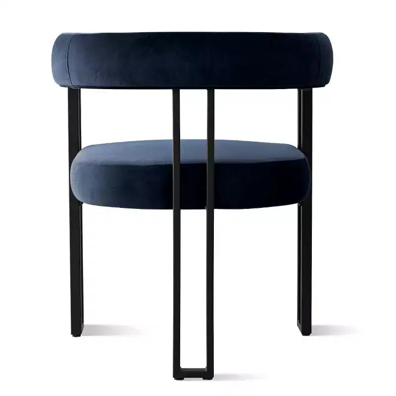 Set di 6 sedie da pranzo in velluto e metallo 62 cm x 72 cm