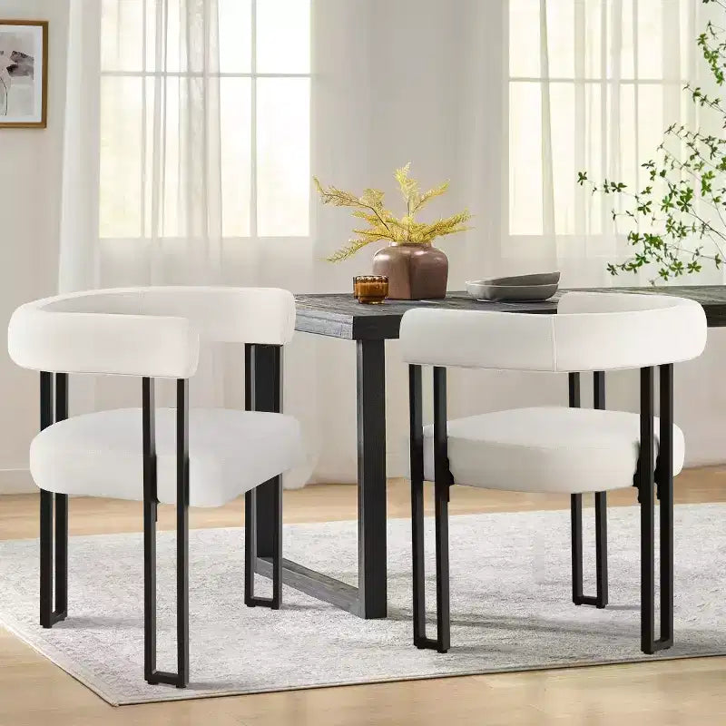 Velvet Metal Dining Chair Set of 6 24.5'' x 28.5''