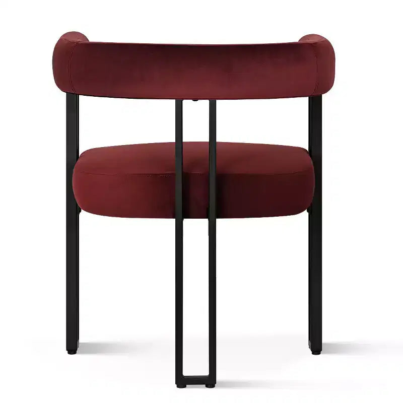Set di 6 sedie da pranzo in velluto e metallo 62 cm x 72 cm