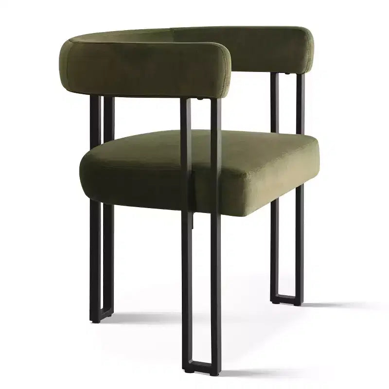 Set di 6 sedie da pranzo in velluto e metallo 62 cm x 72 cm