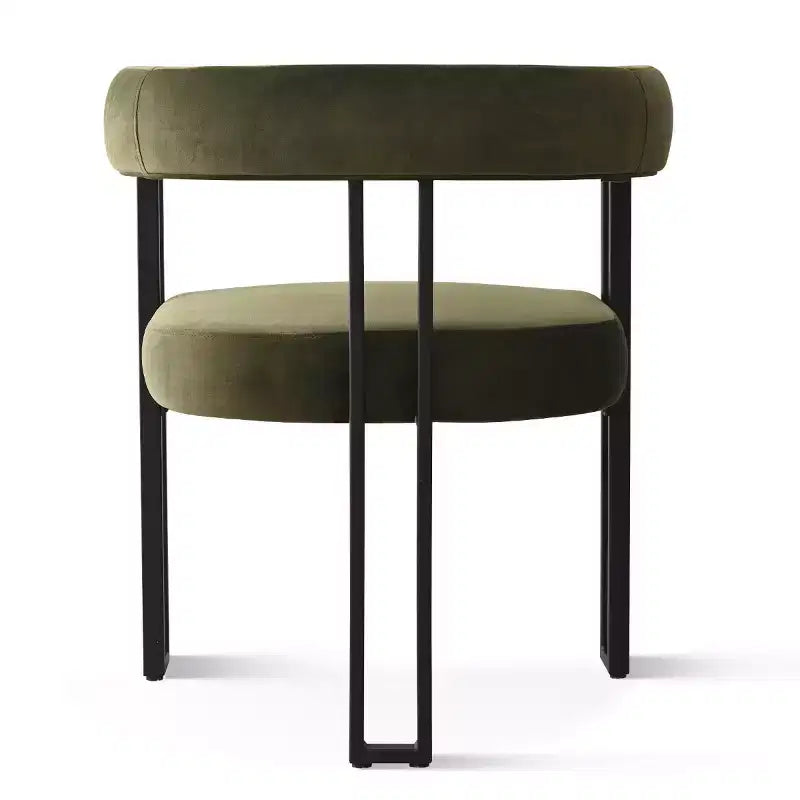 Set di 6 sedie da pranzo in velluto e metallo 62 cm x 72 cm