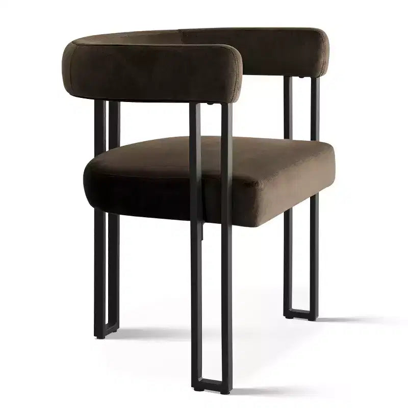 Set di 6 sedie da pranzo in velluto e metallo 62 cm x 72 cm