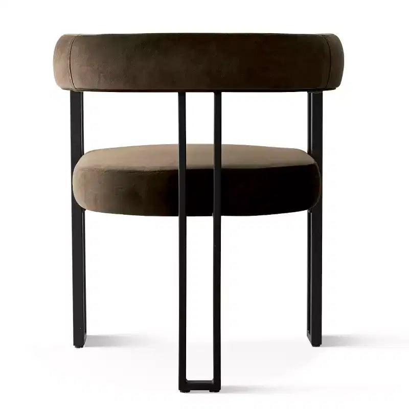 Set di 6 sedie da pranzo in velluto e metallo 62 cm x 72 cm