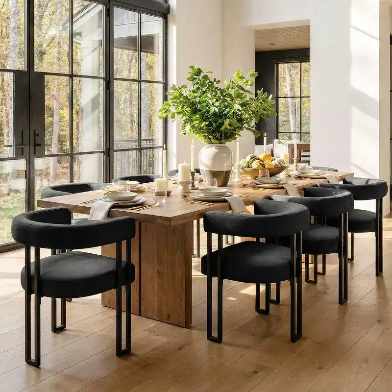 Velvet Metal Dining Chair Set of 6 24.5'' x 28.5''