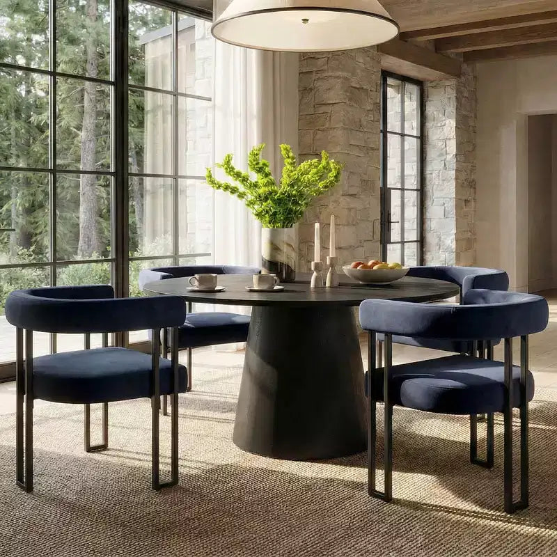Velvet Metal Dining Chair Set of 6 24.5'' x 28.5''