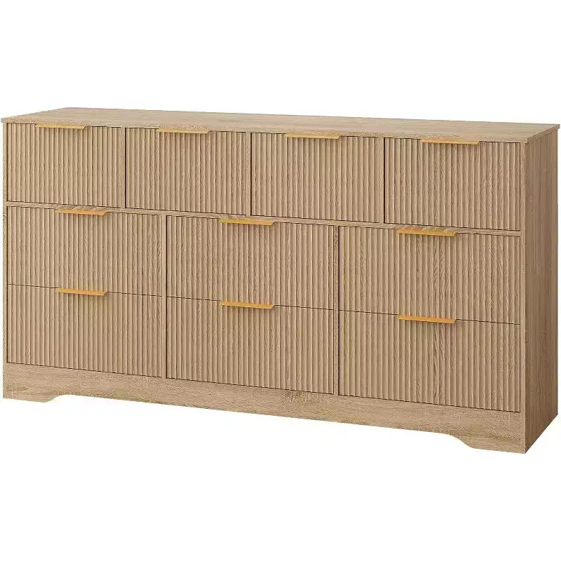 Cassettiera doppia in legno a 10 cassetti 150 cm x 80 cm