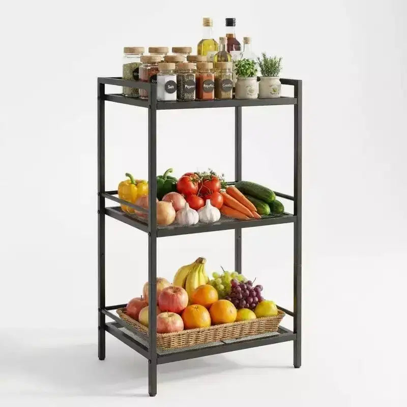 Scaffale portaoggetti a 3/4 ripiani in acciaio al carbonio 39 cm x 87/112 cm