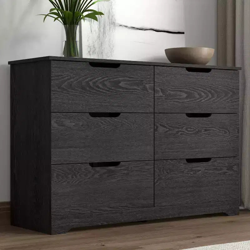 Manufactured Wood 6-Drawer Dresser 47'' x 31.7''
