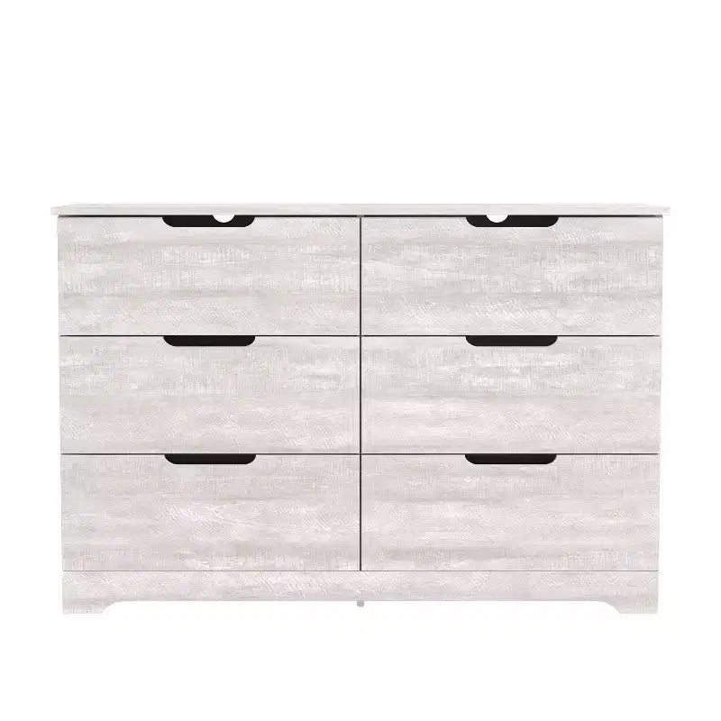 Manufactured Wood 6-Drawer Dresser 47'' x 31.7''