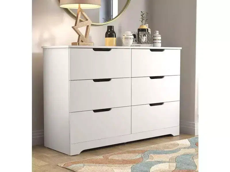Manufactured Wood 6-Drawer Dresser 47'' x 31.7''