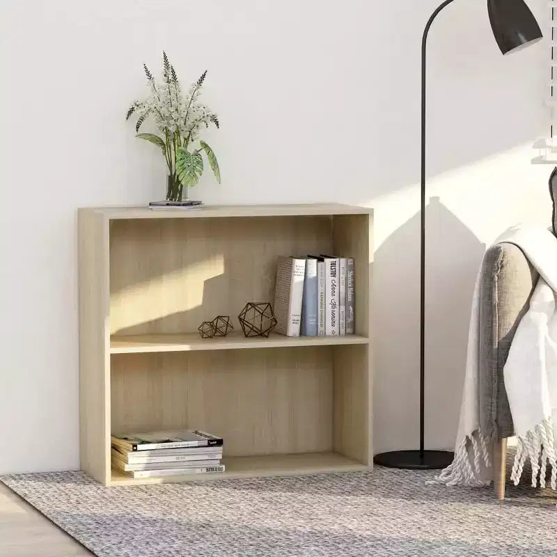 Libreria Sonoma Rovere Legno Multistrato, 2 Ripiani, Media
